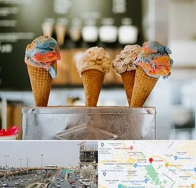 بستنی فروشی در بلوار توس مشهد