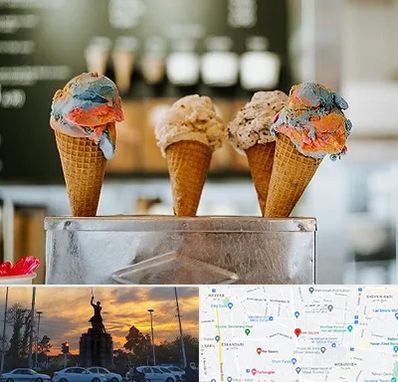 بستنی فروشی در میدان حر
