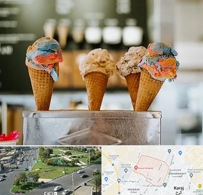 بستنی فروشی در شاهین ویلا کرج