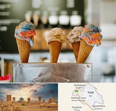 بستنی فروشی در یزد