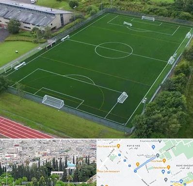 زمین فوتبال در محلاتی شیراز