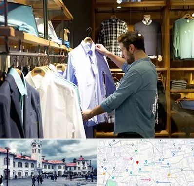 فروشگاه لباس مردانه در میدان شهرداری رشت