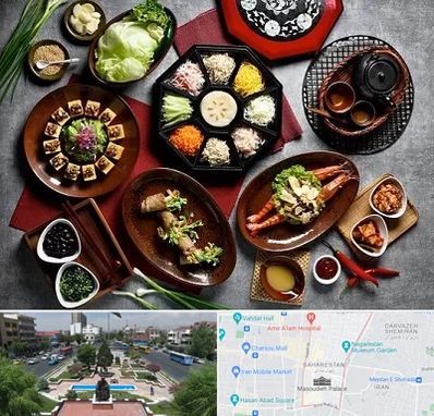 رستوران کره ای در بهارستان