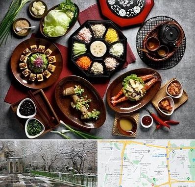 رستوران کره ای در باغ فیض
