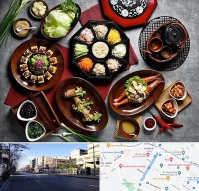رستوران کره ای در خیابان ملاصدرا شیراز