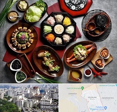 رستوران کره ای در ولنجک 