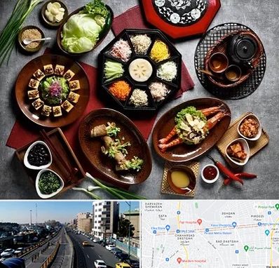 رستوران کره ای در پیروزی