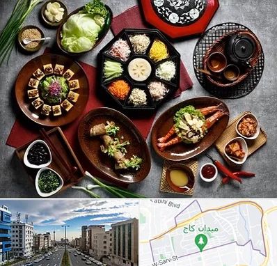 رستوران کره ای در سعادت آباد 