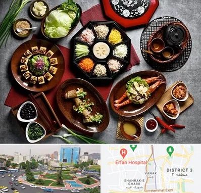رستوران کره ای در ونک 