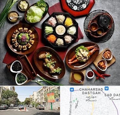 رستوران کره ای در چهارصد دستگاه