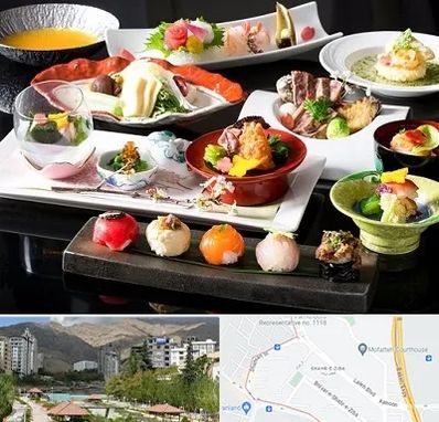 رستوران ژاپنی در شهر زیبا