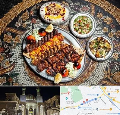 رستوران سنتی در زرگری شیراز
