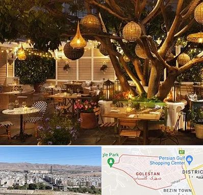 رستوران رو باز در شهرک گلستان شیراز