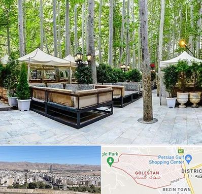 باغ رستوران در شهرک گلستان شیراز