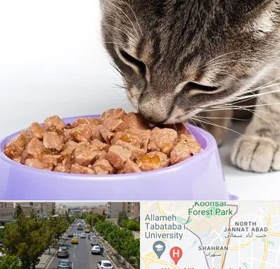 فروشگاه غذای گربه در شهران 
