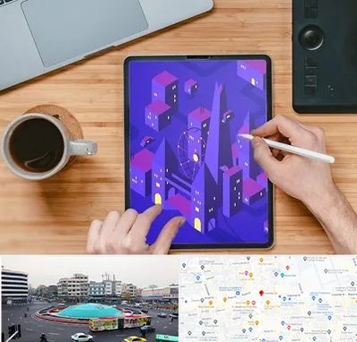 آموزشگاه نقاشی دیجیتال در میدان انقلاب