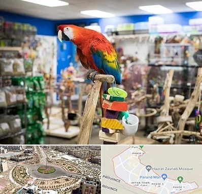 فروشگاه لوازم پرندگان در پرند