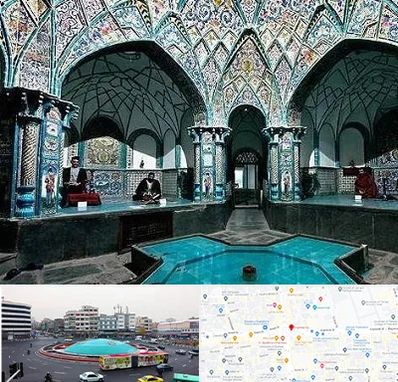 گرمابه ایرانی و سنتی در میدان انقلاب
