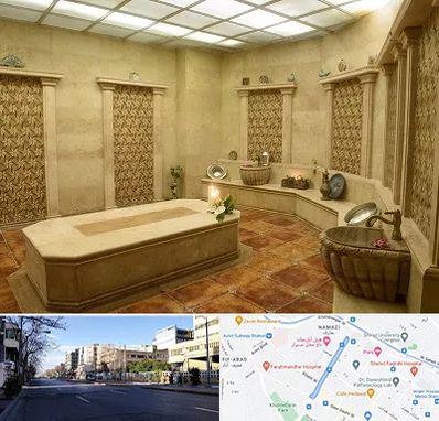 حمام ترکی در خیابان ملاصدرا شیراز