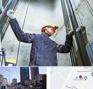 نصاب آسانسور در چهارراه طالقانی کرج