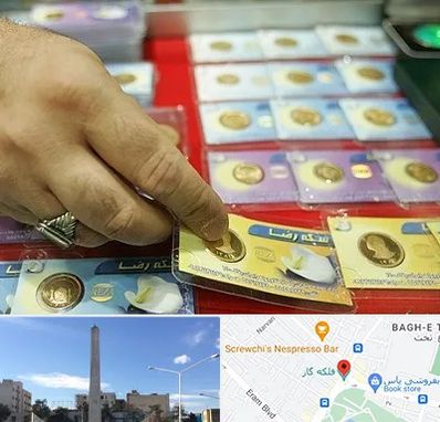 سکه فروشی در فلکه گاز شیراز