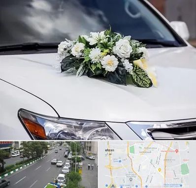 گل آرایی ماشین عروسی در ستارخان