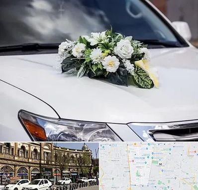 گل آرایی ماشین عروسی در منطقه 11 تهران