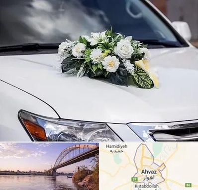 گل آرایی ماشین عروسی در اهواز
