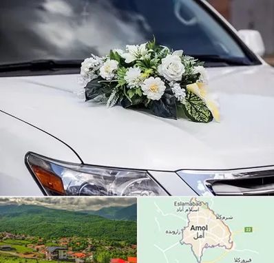 گل آرایی ماشین عروسی در آمل