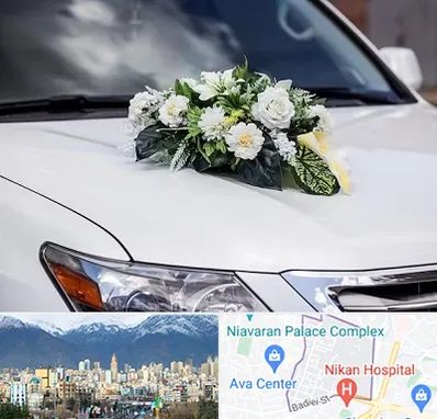 گل آرایی ماشین عروسی در آجودانیه