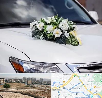 گل آرایی ماشین عروسی در کوی وحدت شیراز