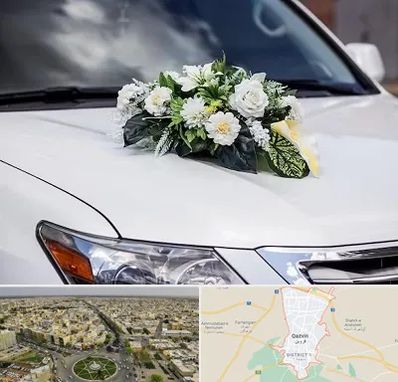گل آرایی ماشین عروسی در قزوین