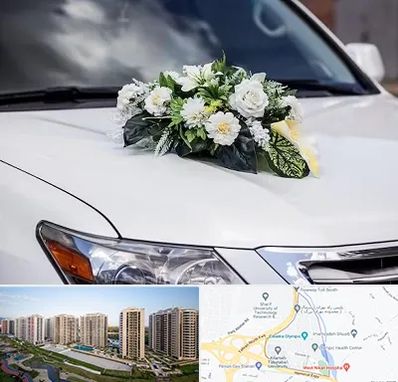 گل آرایی ماشین عروسی در المپیک