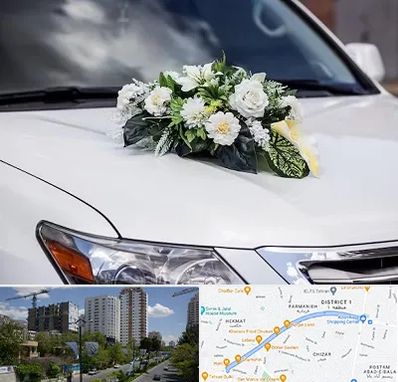 گل آرایی ماشین عروسی در اندرزگو