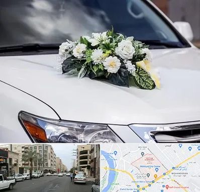 گل آرایی ماشین عروسی در زیتون کارمندی اهواز