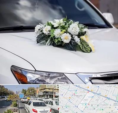 گل آرایی ماشین عروسی در مفتح مشهد