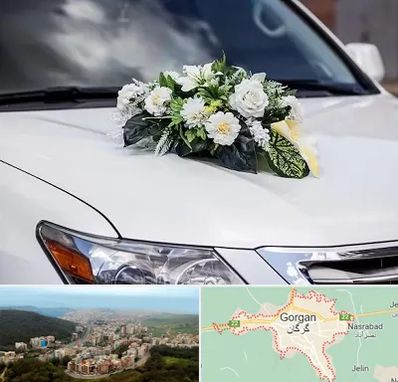 گل آرایی ماشین عروسی در گرگان