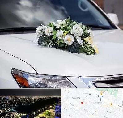 گل آرایی ماشین عروسی در هفت تیر مشهد
