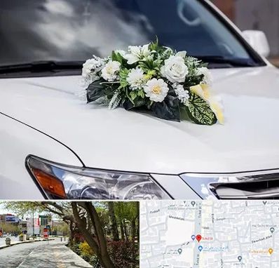 گل آرایی ماشین عروسی در خیابان توحید اصفهان
