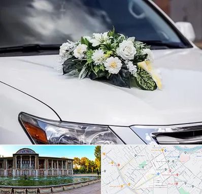 گل آرایی ماشین عروسی در عفیف آباد شیراز