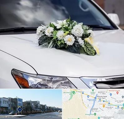 گل آرایی ماشین عروسی در شریعتی مشهد