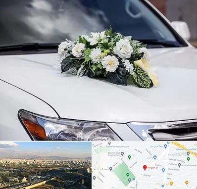 گل آرایی ماشین عروسی در هنگام
