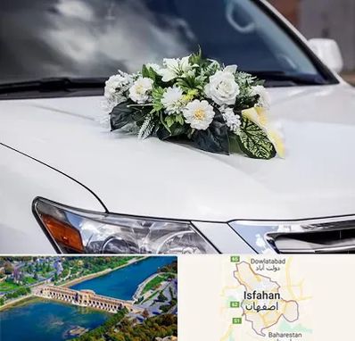 گل آرایی ماشین عروسی در اصفهان