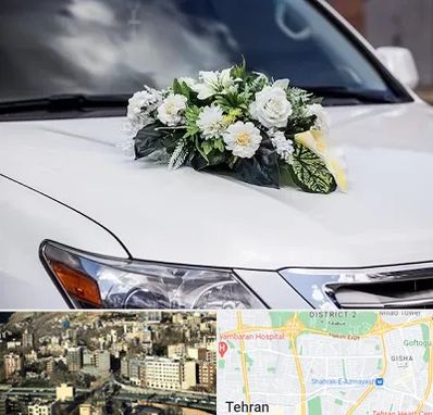 گل آرایی ماشین عروسی در مرزداران