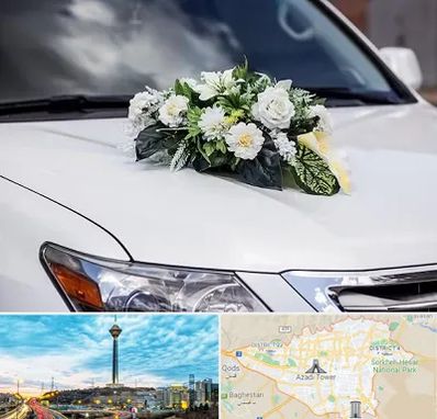 گل آرایی ماشین عروسی در تهران