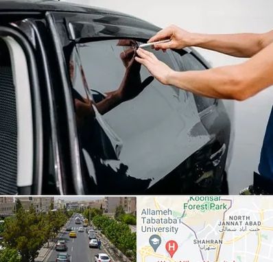 شیشه دودی خودرو در شهران 