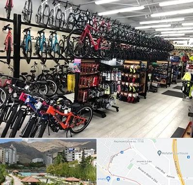 فروشگاه دوچرخه در شهر زیبا