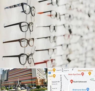 فروشگاه عینک مطالعه در سهروردی 