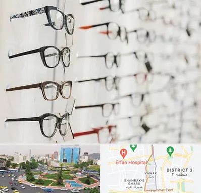 فروشگاه عینک مطالعه در ونک 