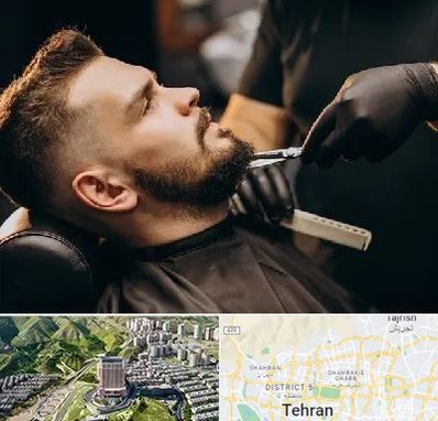 آرایشگاه مردانه در شمال تهران 